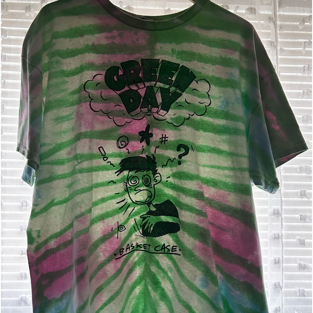 Tie Dye Green Day band tee